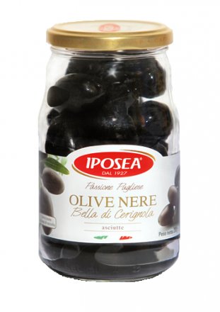 Czarne oliwki Bella di Cerignola (bez zalewy)