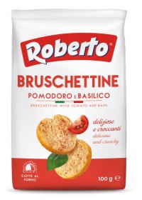 Bruschettine z pomidorami i bazylią