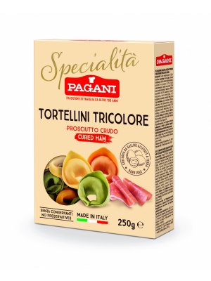 TORTELLINI TRICOLORE Z SZYNKĄ PROSCIUTTO CRUDO