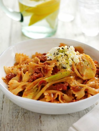 Kokardki z fenkułem i serem ricotta