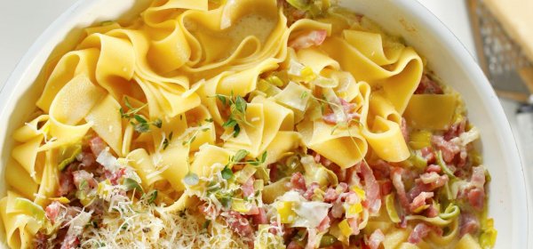 Pappardelle z pancettą