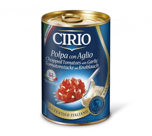 Polpa Pomidory krojone z czosnkiem