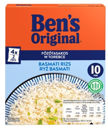 RYŻ BASMATI TOREBKA 4X125 g