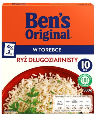 RYŻ DŁUGOZIARNISTY TOREBKA 4X125 g