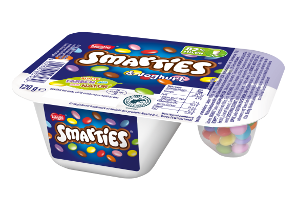 Jogurt dwukomorowy Smarties